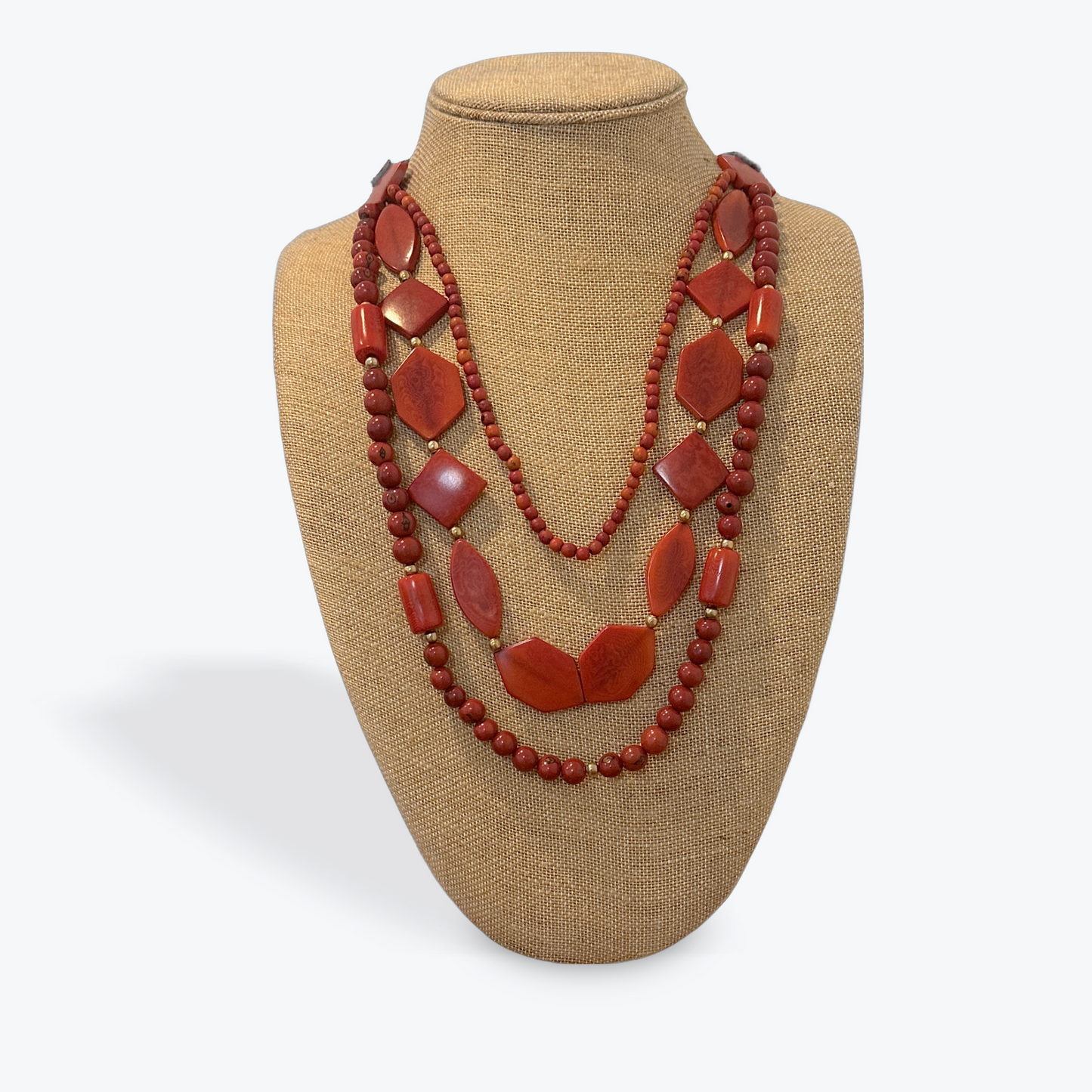 TIERRA TRIO TAGUA NUT ADJUSTABLE STATEMENT NECKLACE