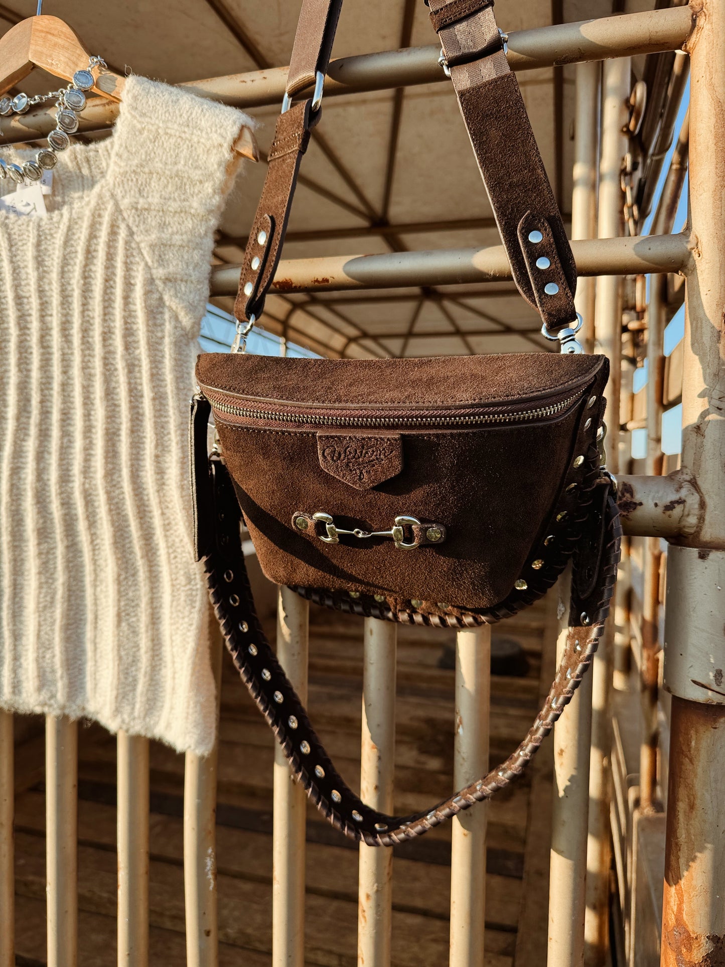 The Western + Co. Lil’ Bit Bum Bag in Bay
