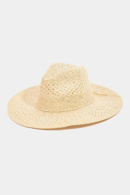 Fame Straw Braided Sun Hat for Stylish Summer Protection