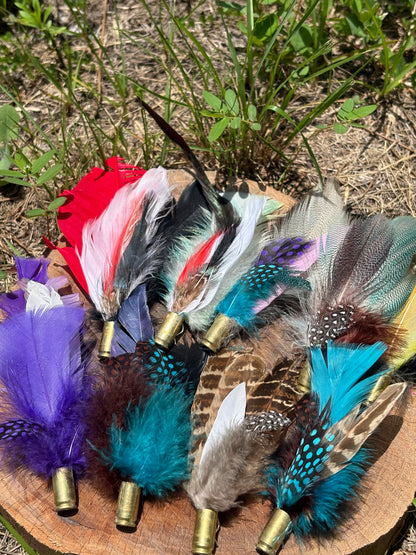 Clip-On Feather Bullet Hat Band Accessory MYSTERY PACK