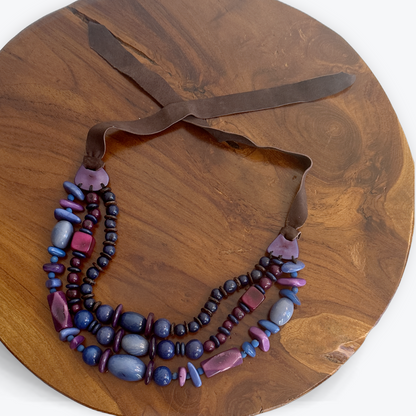 LAYERED AND SUEDE NECKLACE