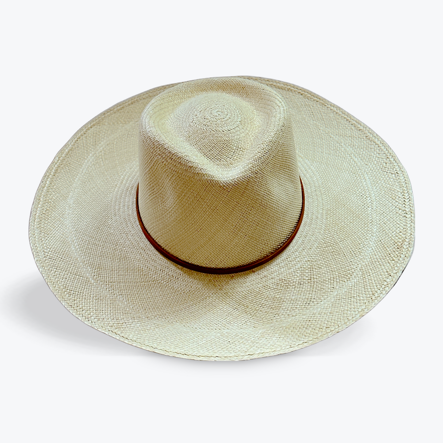 LARGE BRIM NATURAL STRAW HAT