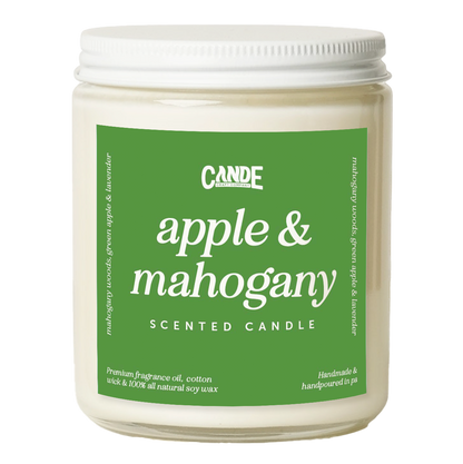 Apple + Mahogany Scented Candle