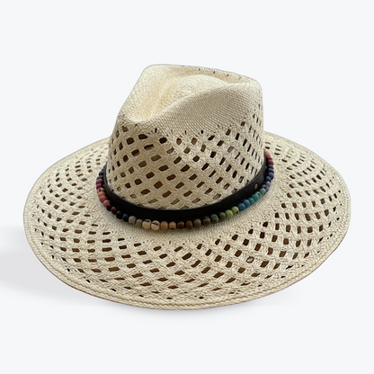 COLORFUL ADJUSTABLE BEADED HAT BAND
