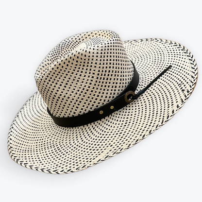 POLKA-DOT STRAW HAT