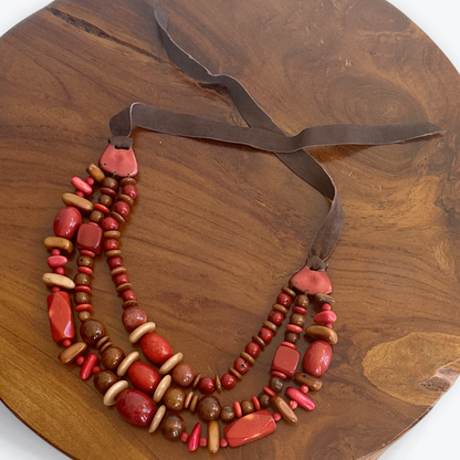 LAYERED AND SUEDE NECKLACE