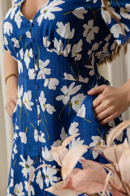 Sophia's Garden Dress In Blue