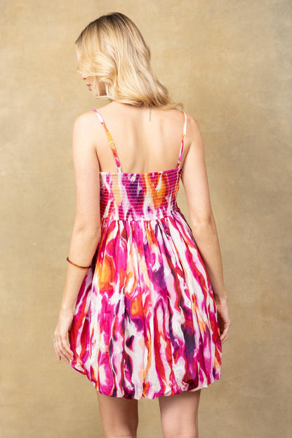 Stephanie's Lane Dress In Pink White