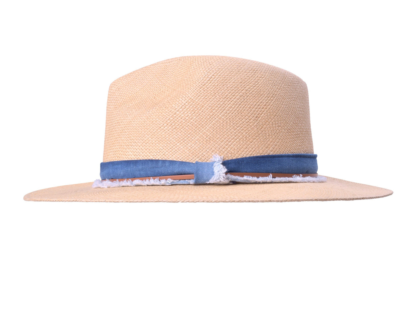 Indigo Panama Hat Straw - Handwoven