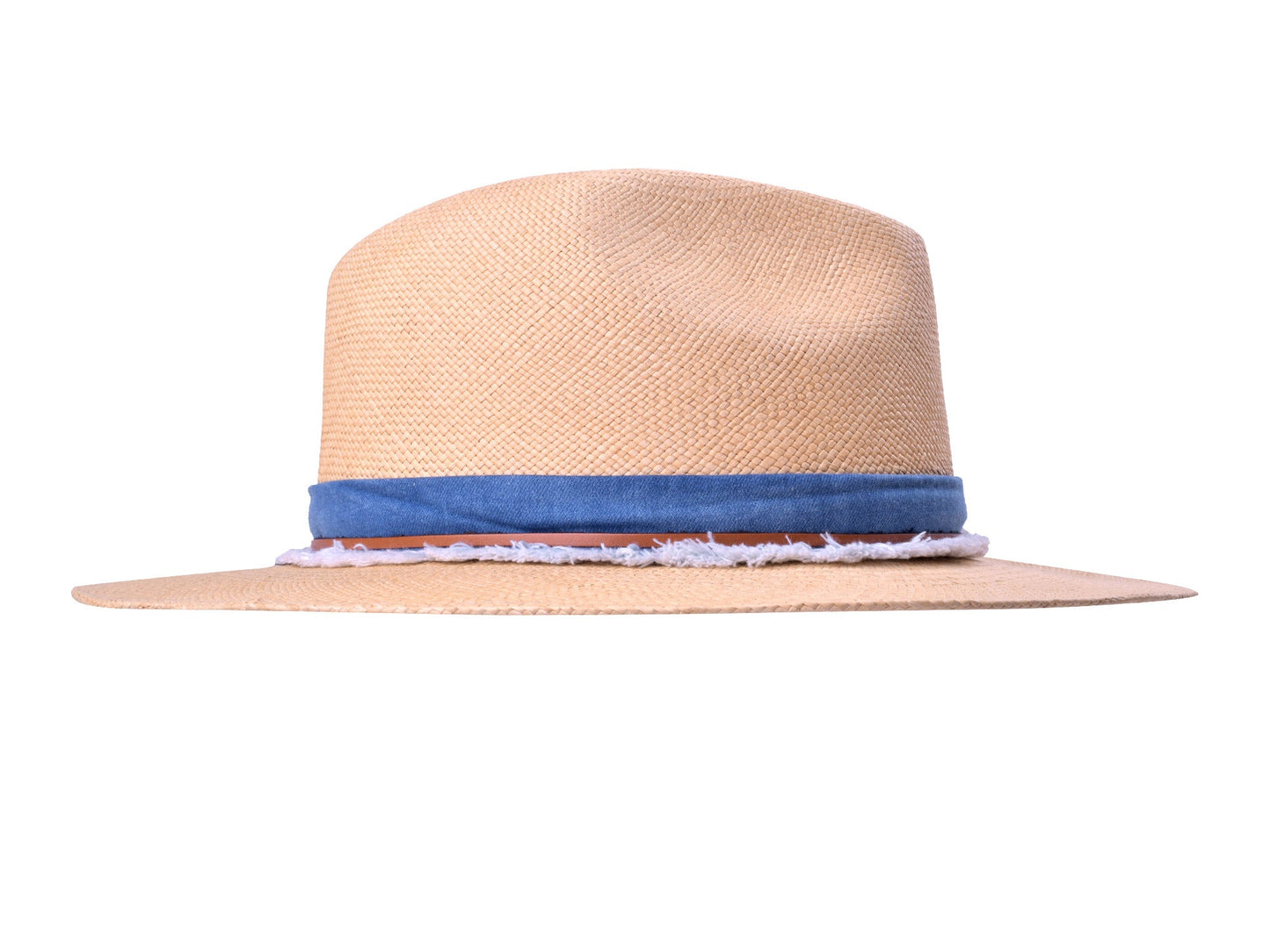 Indigo Panama Hat Straw - Handwoven