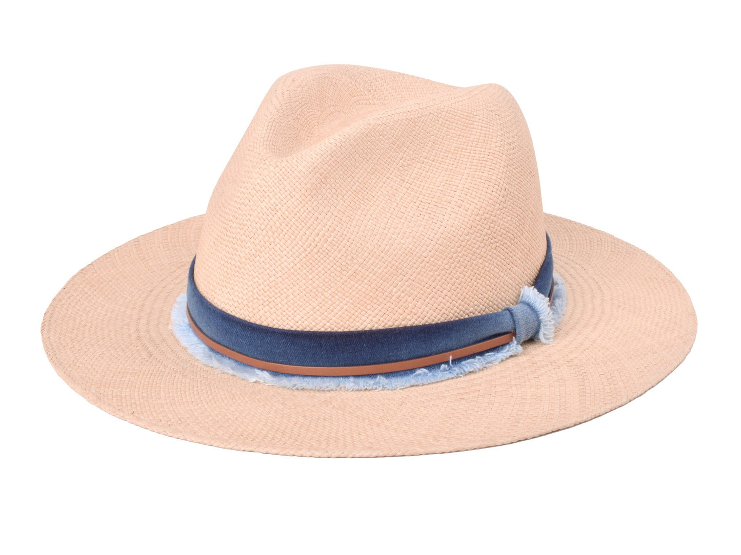 Indigo Panama Hat Straw - Handwoven
