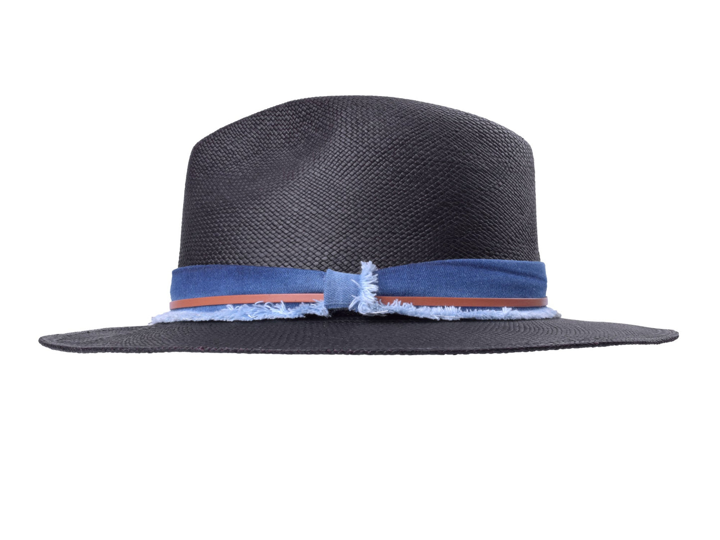 Indigo Panama Hat Straw - Handwoven