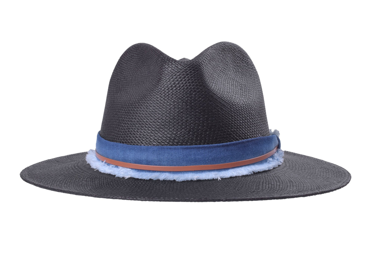 Indigo Panama Hat Straw - Handwoven