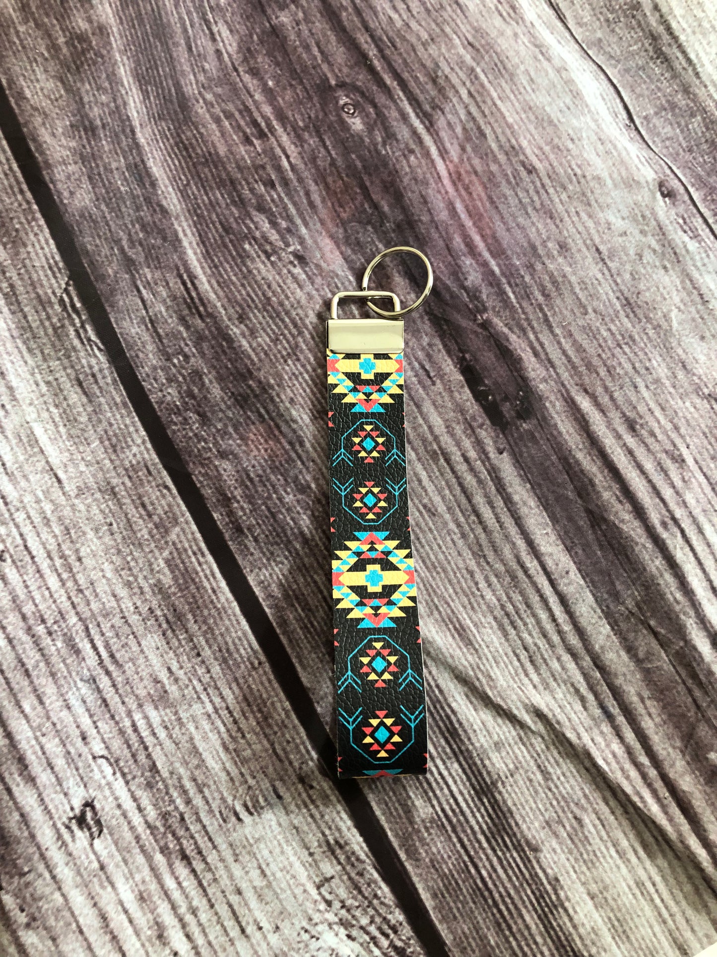 Patterned Wristlet keychain