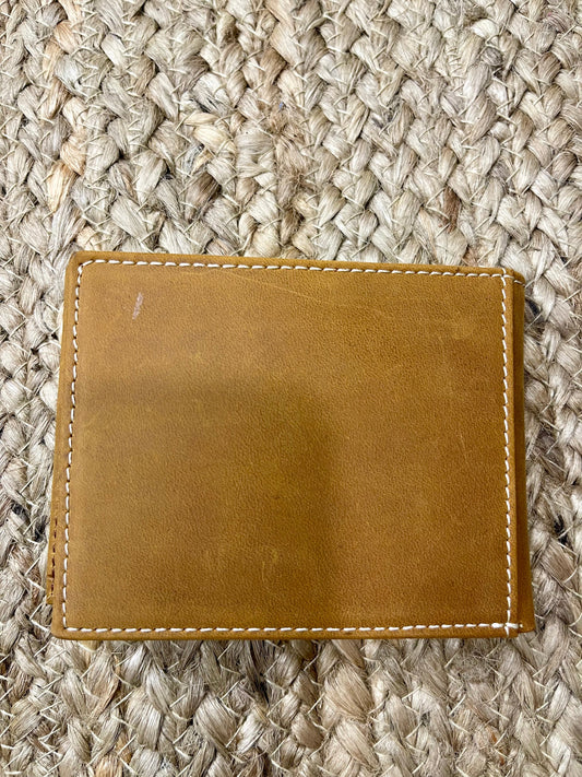 Tooled Flower Bi-Fold Wallet - SALE