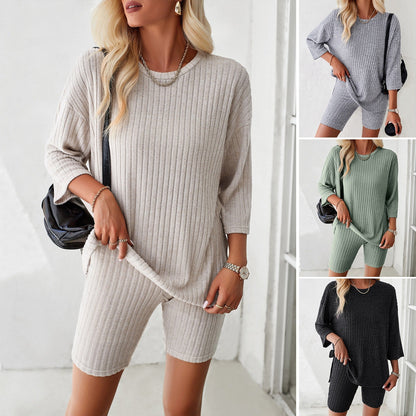European and American women's spring and summer elegant and fashionable casual set