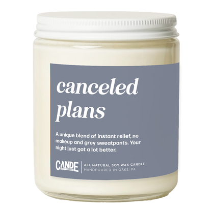 Canceled Plans Candle