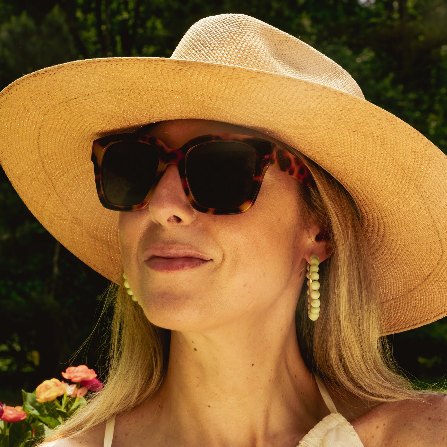 CLASSIC HANDCRAFTED WIDE BRIM STRAW HAT -  LUXURY SUMMER HAT