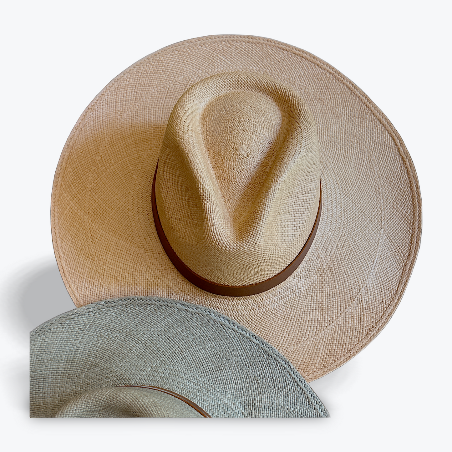 CLASSIC HANDCRAFTED WIDE BRIM STRAW HAT -  LUXURY SUMMER HAT