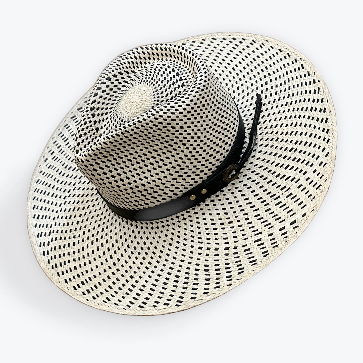 POLKA-DOT STRAW HAT