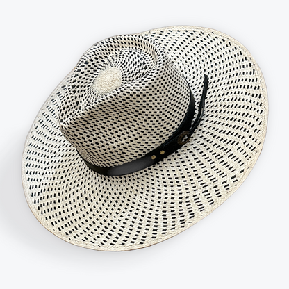 POLKA-DOT STRAW HAT
