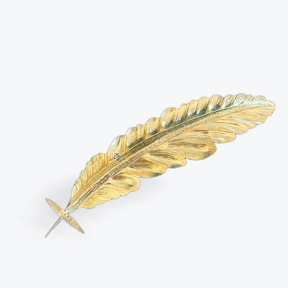 ALPACA SILVER  HAT FEATHER