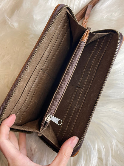 Tooled Turquoise Wallet - SALE
