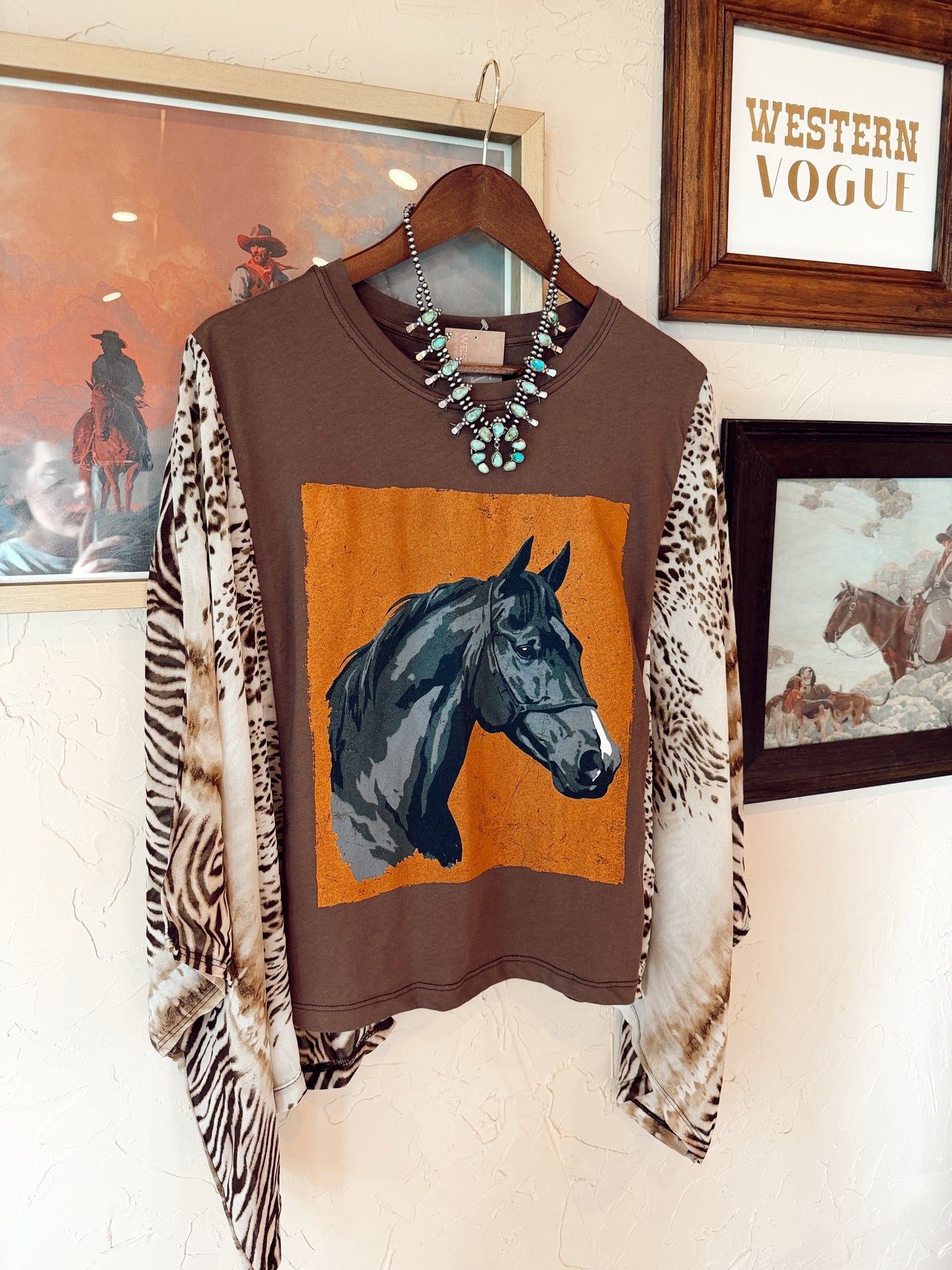 The Langley Animal Print Top