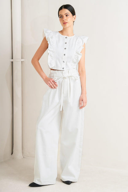 SUGAR AIR TWILL TOP