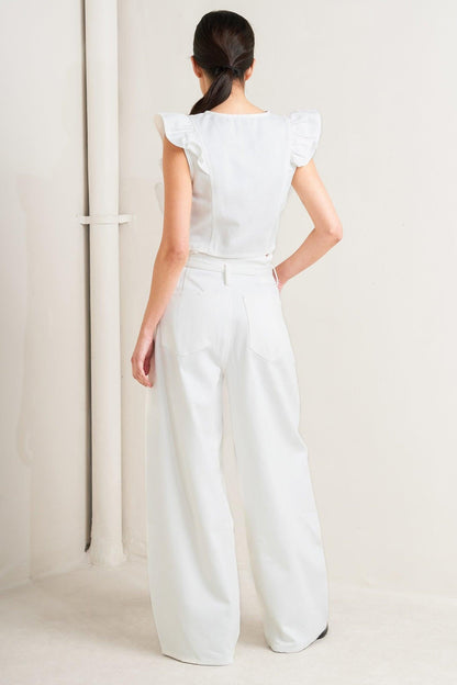 SUGAR AIR TWILL TOP