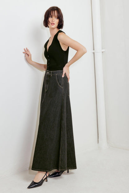 TRADING SECRETS DENIM SKIRT