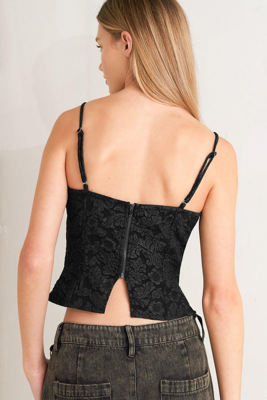 FOREVER DAYDREAMING WOVEN TOP