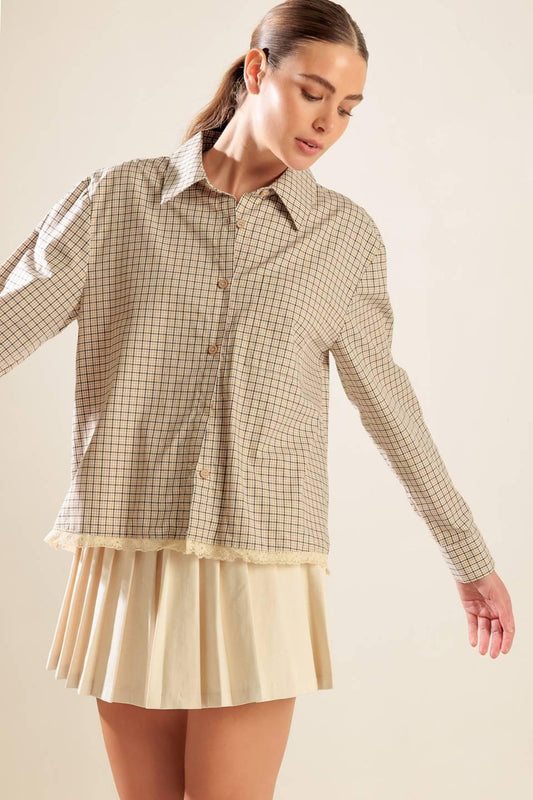 AWAITING LOVE WOVEN TOP