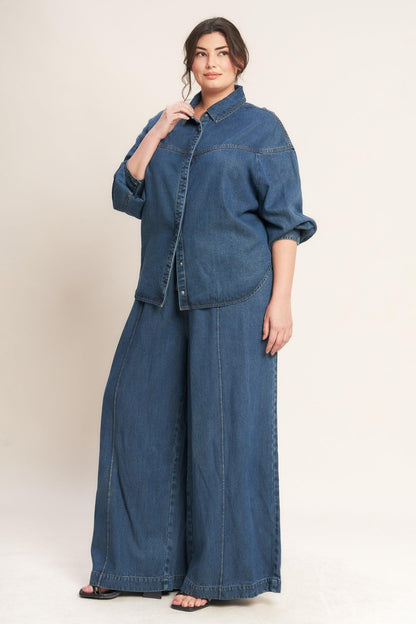 OFFLINE EDGE INDIGO DENIM TOP