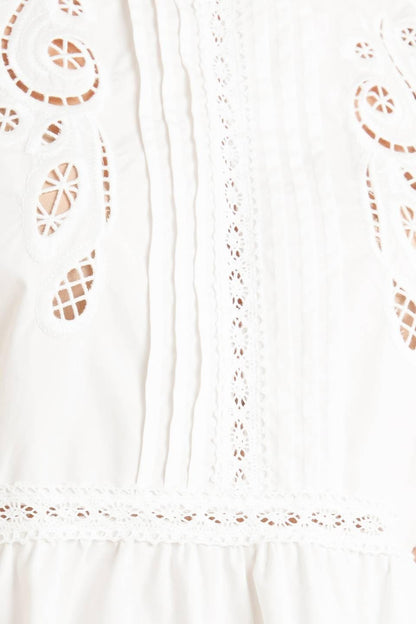 SILENT MORNING WOVEN TOP