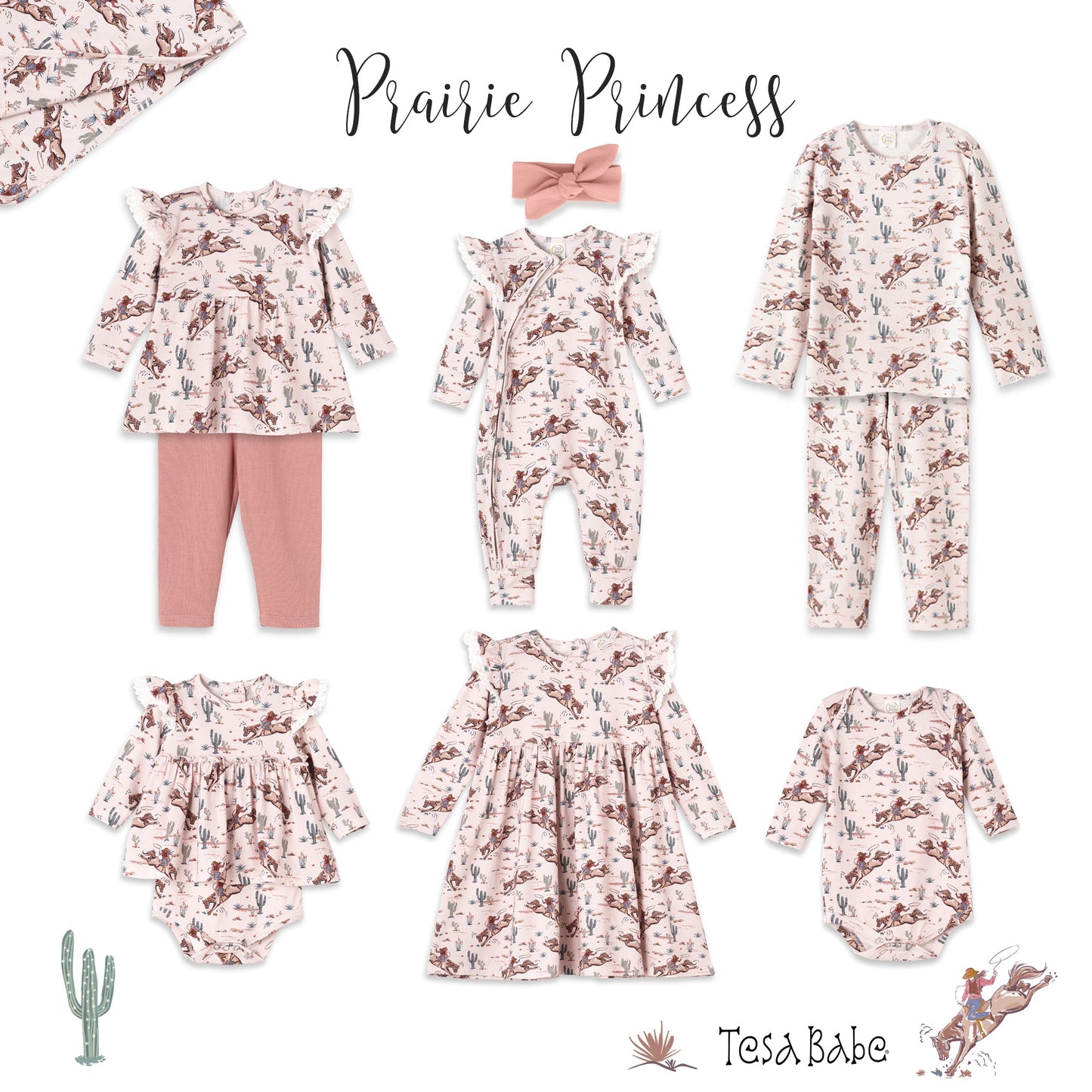 Prairie Princess Girl's Western Cowgirl Bamboo Dress