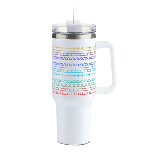 Sideways Mood - Insulated 40oz Sarcastic Tumbler w/ Handle