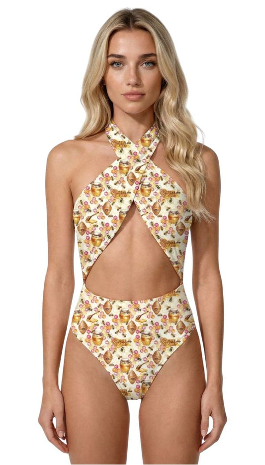Hollie Reversible Swimsuit in Oh, Honey