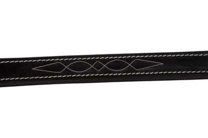Huntley Equestrian Fancy Stitched Leather Halter Replacement Crown Piece