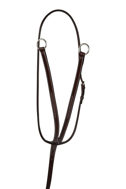 Huntley Equestrian Sedgwick Fancy Stitched Running Martingale, Full Size