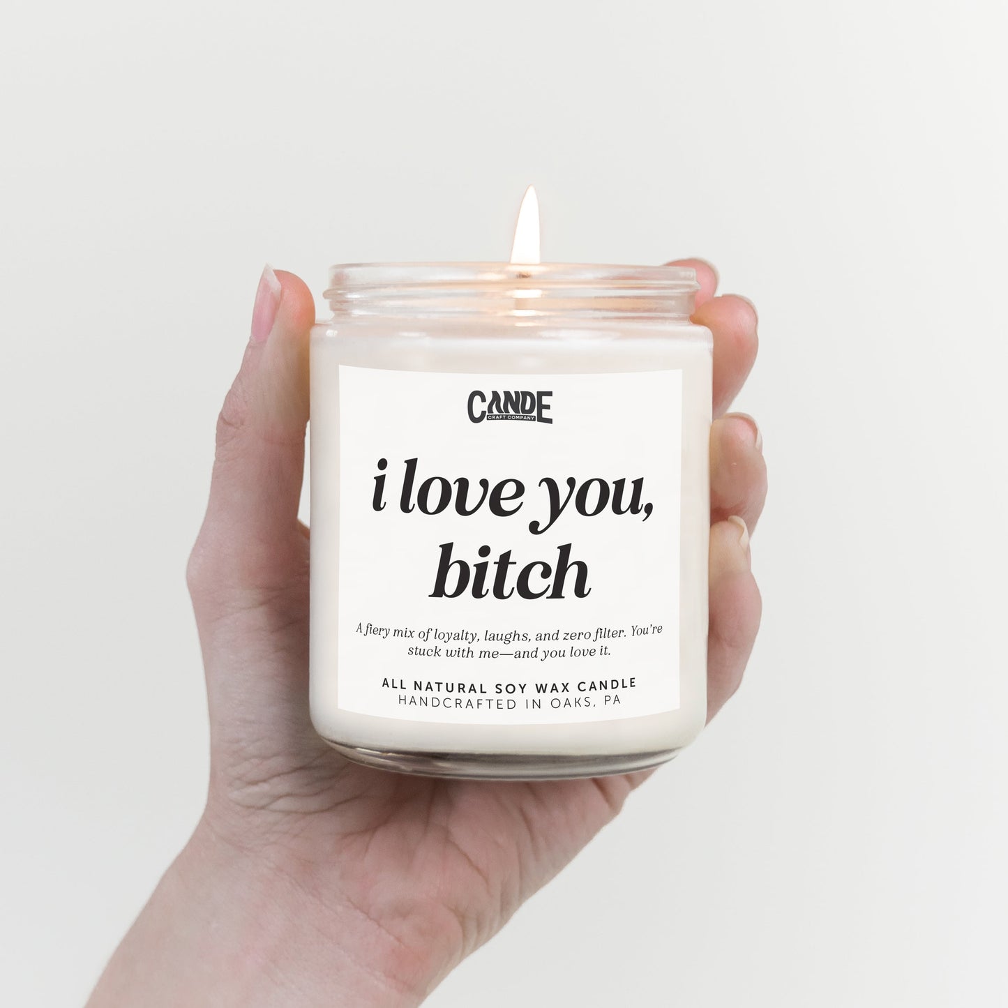 I Love You Bitch Candle