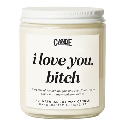 I Love You Bitch Candle