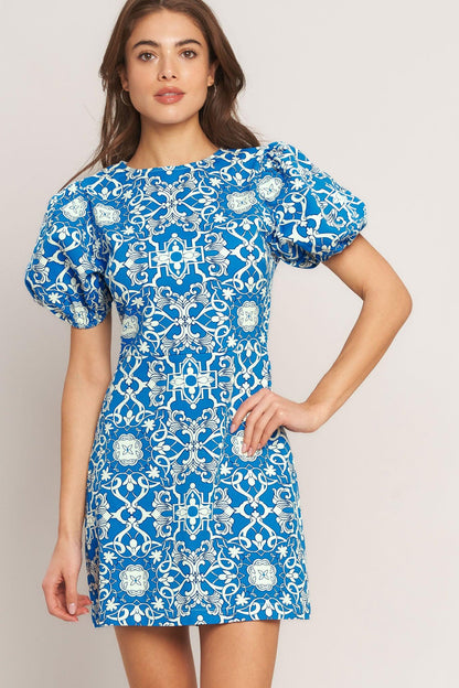 CITY VIBE WOVEN MINI DRESS