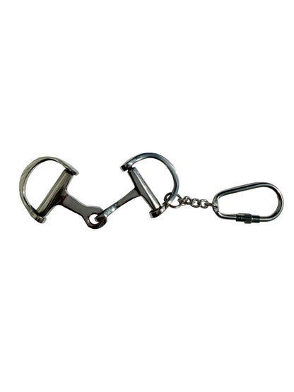 Huntley Equestrian Silver D-Bit Keychain