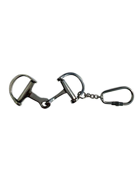 Huntley Equestrian Silver D-Bit Keychain