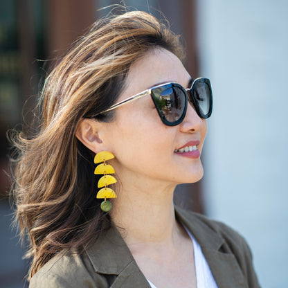 HALF MOON DROP EARRINGS