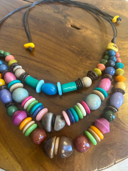 CHUNKY LAYER TAGUA NECKLACE