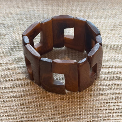 GEOMETRIC TAGUA NUT BRACELETS