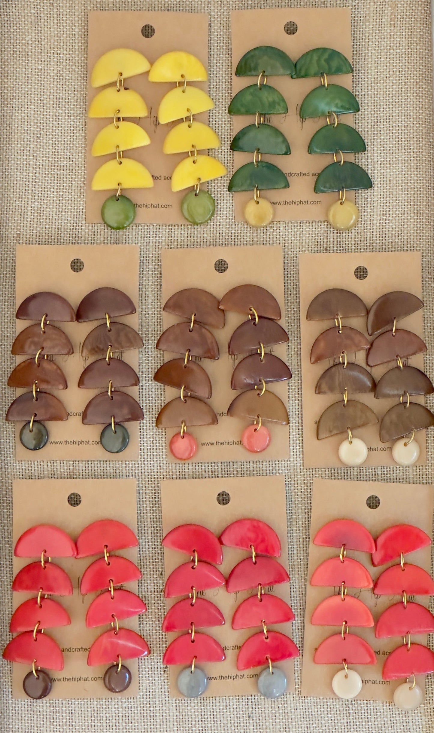 HALF MOON DROP EARRINGS