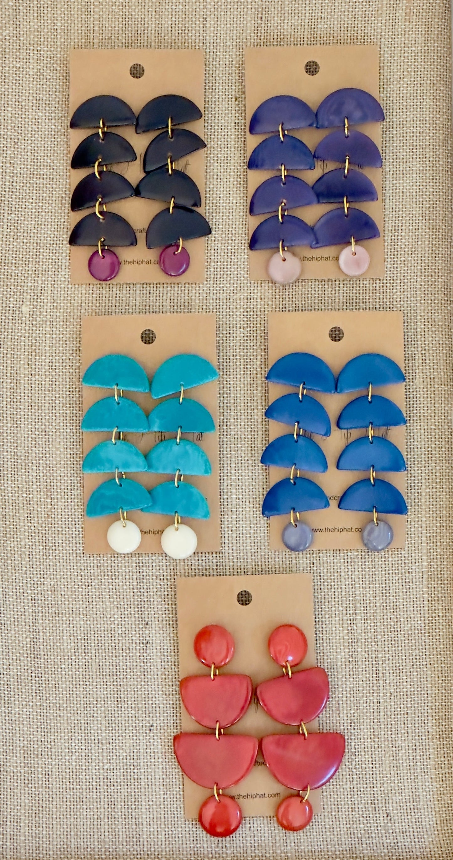 HALF MOON DROP EARRINGS